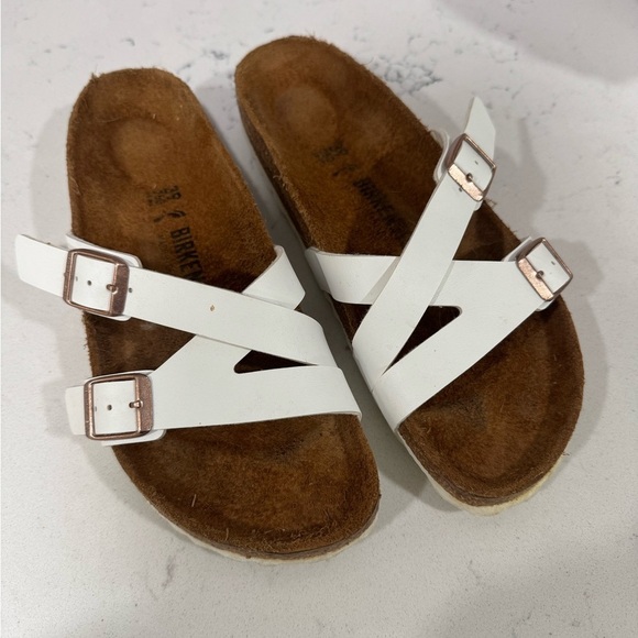 Shoes - Birkenstock White Sandals